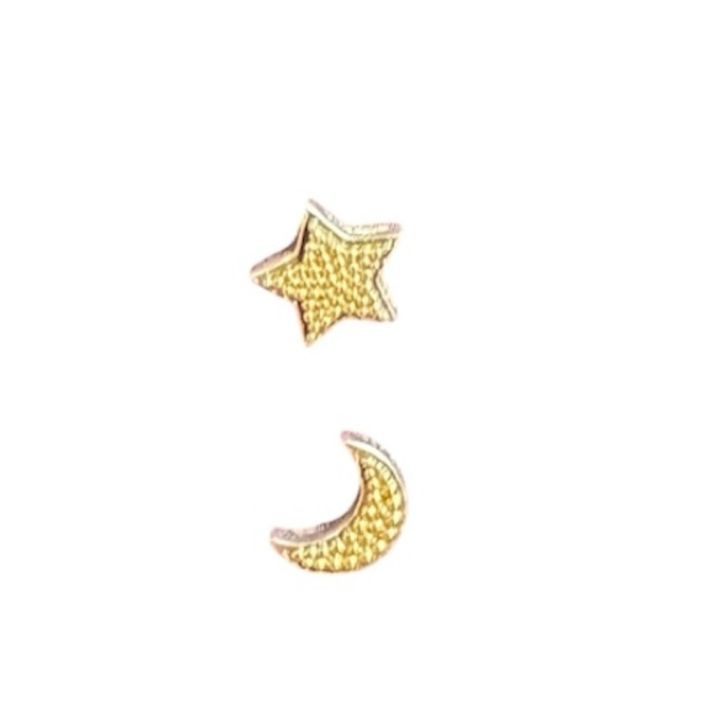 LAGOS Gold and Silver Star and Moon Earrings - Picture 6 of 8